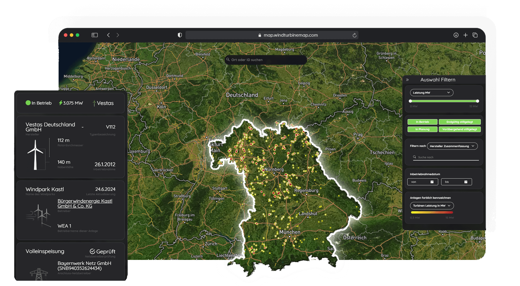 Kartenvorschau von Bayern